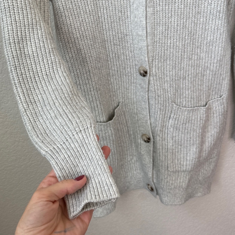 Jessica Simpson Button Up Knit Cardigan Gray size Small - Picture 4 of 10